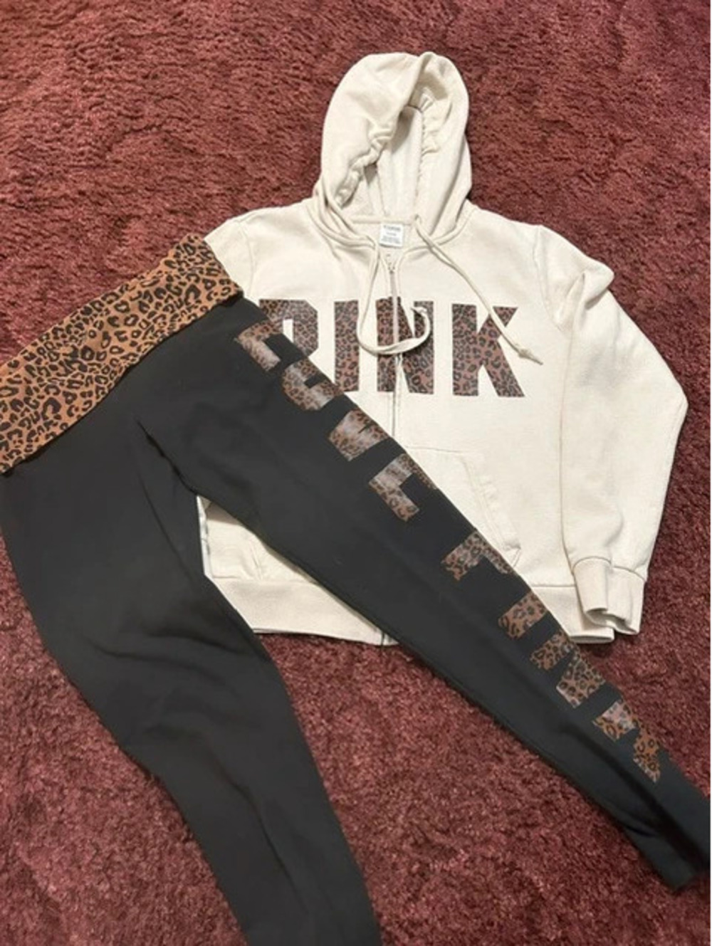 Victorias Secret Pink Leopard set